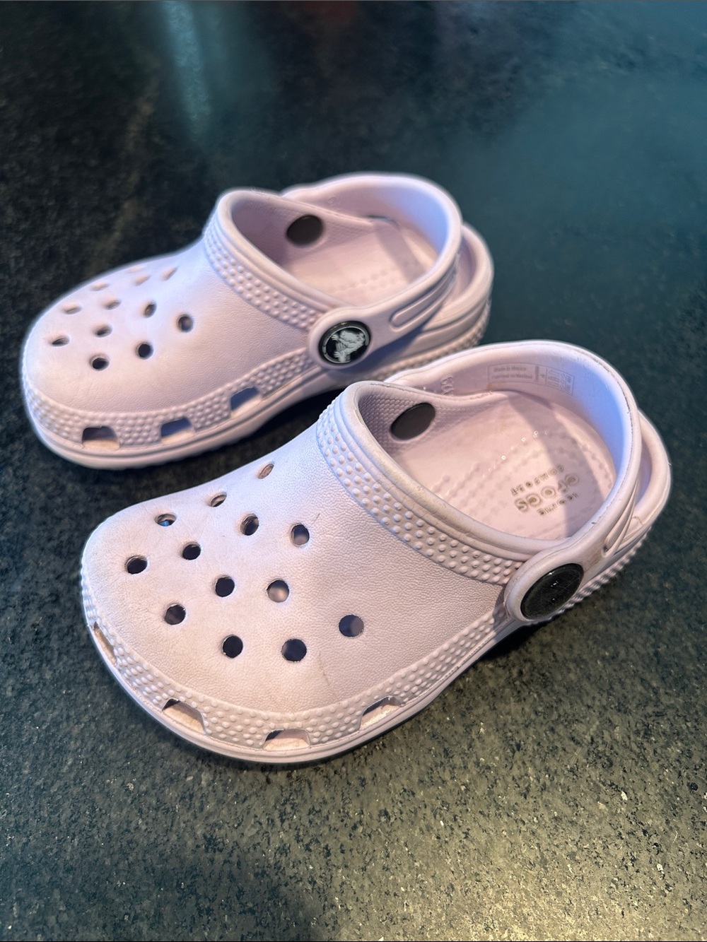 CROCS Kids Classic Clog in Pale Lavender